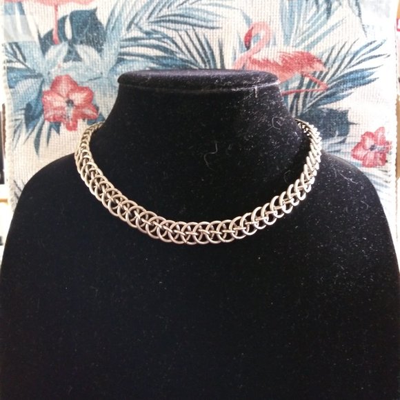 "Twist on a Half Persian" Unisex ChainMail Necklace - Picture 2 of 11